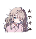 ほっこりしあわせ女子の日常（個別スタンプ：4）