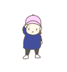 帽子の元気で可愛い女の子（個別スタンプ：1）