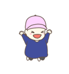 帽子の元気で可愛い女の子（個別スタンプ：5）