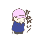 帽子の元気で可愛い女の子（個別スタンプ：7）