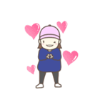 帽子の元気で可愛い女の子（個別スタンプ：10）