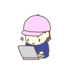 帽子の元気で可愛い女の子（個別スタンプ：13）