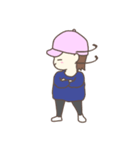 帽子の元気で可愛い女の子（個別スタンプ：18）