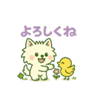 しろいぬとキャンプ（個別スタンプ：6）