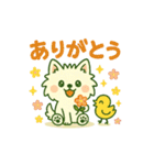 しろいぬとキャンプ（個別スタンプ：24）