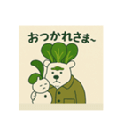 こまくまとゆきだるま（個別スタンプ：13）