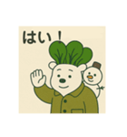 こまくまとゆきだるま（個別スタンプ：19）