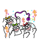 【気分があがる】褒めるぶたねこスタンプ6（個別スタンプ：16）