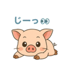 ゆるブタさんの日常スタンプ40（個別スタンプ：40）