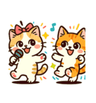 可愛い！猫まみれスタンプ（個別スタンプ：1）