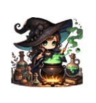 魔女っ娘の日常（個別スタンプ：5）