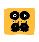 哀愁らびっと【黄】（個別スタンプ：11）