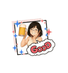 【動く】恥ずかしがり屋な綾乃さん（個別スタンプ：3）