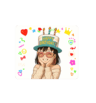 【動く】恥ずかしがり屋な綾乃さん（個別スタンプ：5）