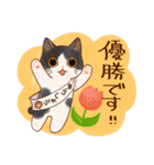 猫と花の穏やかスタンプ（個別スタンプ：16）