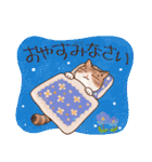 猫と花の穏やかスタンプ（個別スタンプ：39）