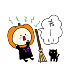 ハロウィンかぼちゃコスプレのベビー（個別スタンプ：10）