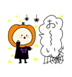 ハロウィンかぼちゃコスプレのベビー（個別スタンプ：19）