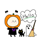 ハロウィンかぼちゃコスプレのベビー（個別スタンプ：23）