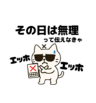 伝えなきゃ猫（エッホエッホ）（個別スタンプ：5）