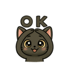 黒猫クロミの日常（個別スタンプ：14）