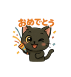 黒猫クロミの日常（個別スタンプ：31）