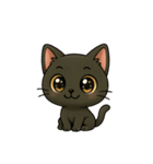 黒猫クロミの日常（個別スタンプ：40）