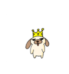 適当挨拶犬（個別スタンプ：40）