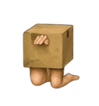 ダンボールだっ！（個別スタンプ：24）