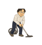 お父さんの楽しい休日（個別スタンプ：1）