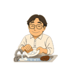 お父さんの楽しい休日（個別スタンプ：2）