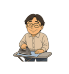 お父さんの楽しい休日（個別スタンプ：4）