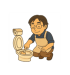 お父さんの楽しい休日（個別スタンプ：14）
