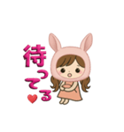 ピンクうさぎ娘の日常＆推し活スタンプ（個別スタンプ：12）