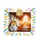 面白☆ギャグなオカメインコ 加工（個別スタンプ：40）
