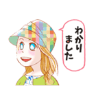 オシャレですね、京子さん（個別スタンプ：11）