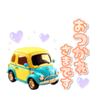 レトロ可愛い車♡毎日あいさつ（個別スタンプ：4）
