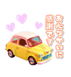 レトロ可愛い車♡毎日あいさつ（個別スタンプ：6）