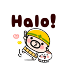 おやじ君のインドネシア語【飛び出す】（個別スタンプ：1）