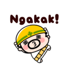 おやじ君のインドネシア語【飛び出す】（個別スタンプ：12）