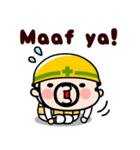 おやじ君のインドネシア語【飛び出す】（個別スタンプ：15）
