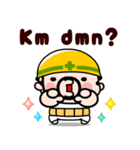 おやじ君のインドネシア語【飛び出す】（個別スタンプ：22）