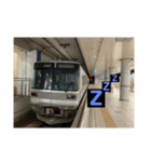 眠いことを知らせる鉄道スタンプ（個別スタンプ：7）