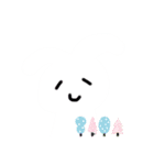 もこもこうさぎLINEスタンプフラワー（個別スタンプ：6）