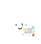 もこもこうさぎLINEスタンプフラワー（個別スタンプ：7）