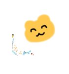 もこもこうさぎLINEスタンプフラワー（個別スタンプ：8）