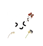 もこもこうさぎLINEスタンプフラワー（個別スタンプ：9）