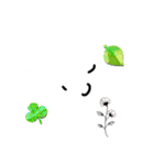 もこもこうさぎLINEスタンプフラワー（個別スタンプ：14）