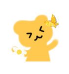 もこもこうさぎLINEスタンプフラワー（個別スタンプ：16）
