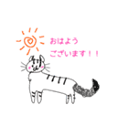 猫ちゃんのイラストあいさつvol.1（個別スタンプ：3）